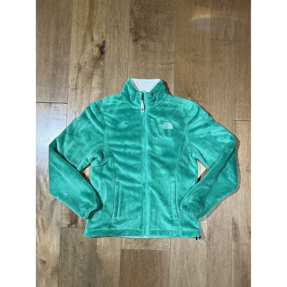 The North Face Osito Full Zip Fuzzy Jacket Women's‎ Small Casual Emerald Green